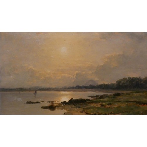 197 - QTY OF FRAMED PRINTS;  AND AN OIL ON CANVAS - ABERLADY BAY, SCOTLAND BY DUNCAN CAMERON