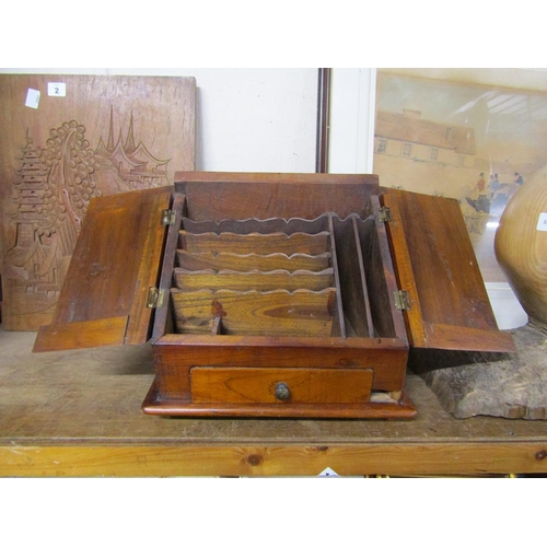 3 - LATE VICTORIAN/EDWARDIAN STATIONERY BOX