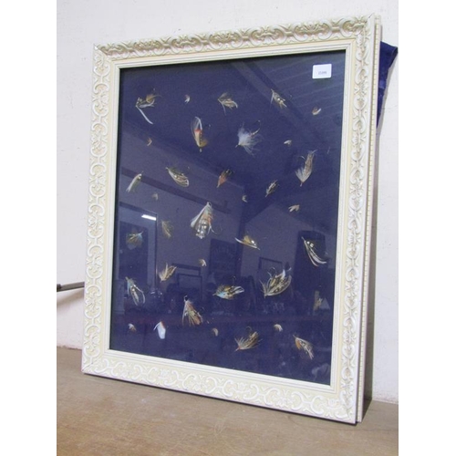 35 - FRAMED FLY FISHING DISPLAYS, PRINTS ETC