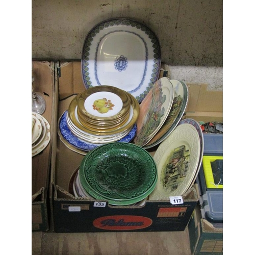 117 - COLLECTION OF PLATES TO INCL SERIES WARE