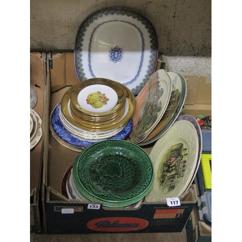 117 - COLLECTION OF PLATES TO INCL SERIES WARE