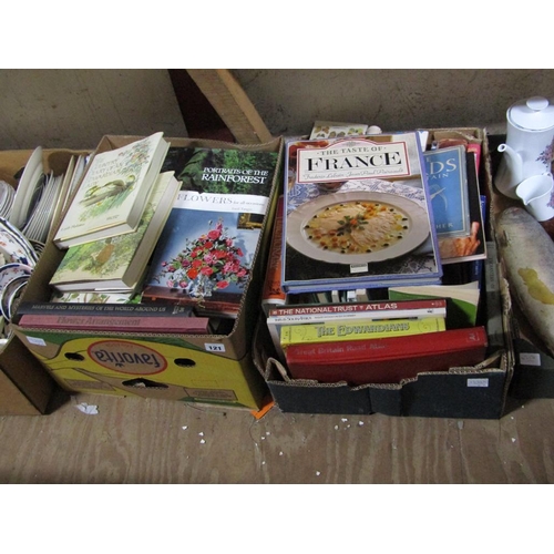 121 - QTY OF BOOKS - FLOWERS & COOKERY