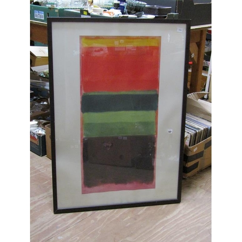 147 - ABSTRACT POSTER PRINT - MARK ROTHKO 1949