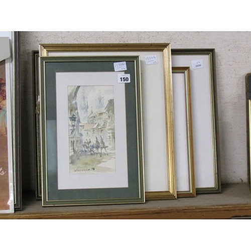 150 - COLLECTION OF FRAMED WATERCOLOURS - RIVERSCAPES ETC