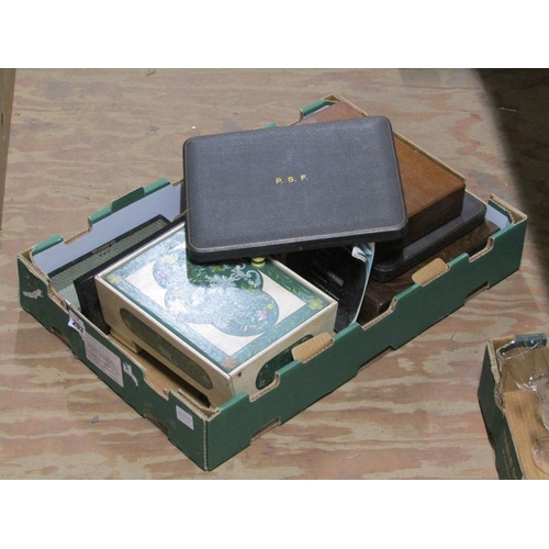 203 - BOX OF MISC TO INCL CANTEEN BOXES