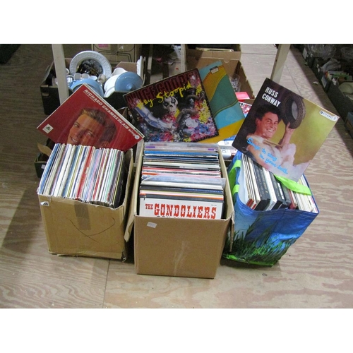 254 - THREE BOXES OF RECORDS