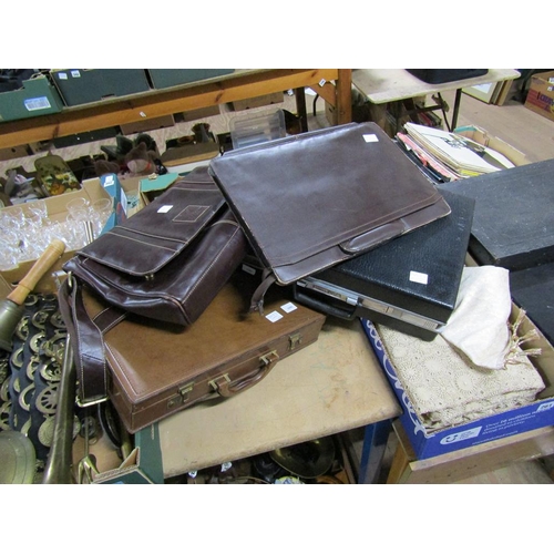 278 - LEATHER SATCHELS AND CASES