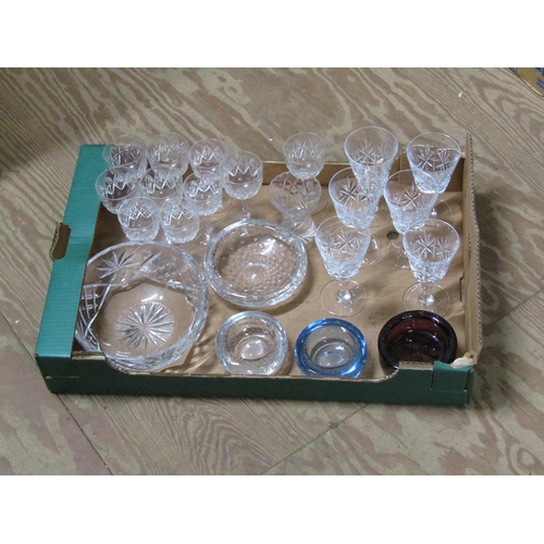 291 - CRYSTAL GLASSES, GLASSWARE, WHITEFRIARS BOWL