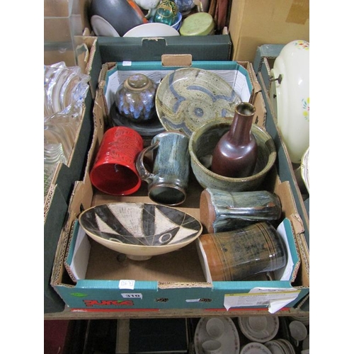 310 - BOX OF STUDIO POTTERY