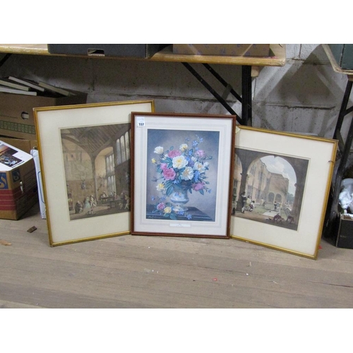 337 - FRAMED ENGRAVINGS, BOTANICLA PRINT