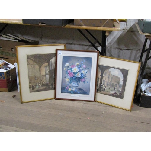 337 - FRAMED ENGRAVINGS, BOTANICLA PRINT