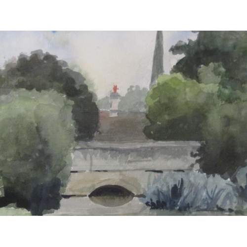 360 - GILT F/G WATERCOLOUR - RIVERSCAPE