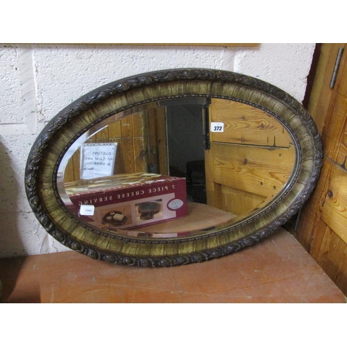 372 - OVAL BEVEL EDGE WALL MIRROR