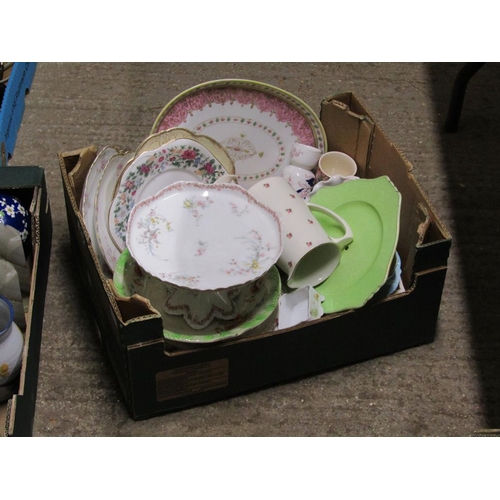 379 - BOX OF MIXED CERAMICS - TABLEWARES ETC