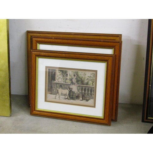 409 - FRAMED ANTIQUE ENGRAVINGS