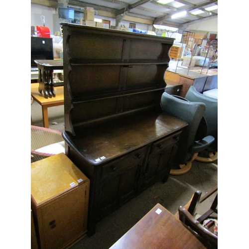 519 - DARK OAK ERCOL DRESSER