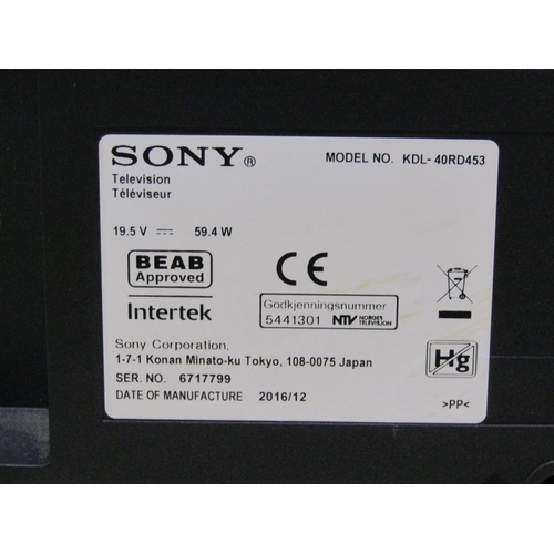 559 - SONY FLAT SCREEN TV