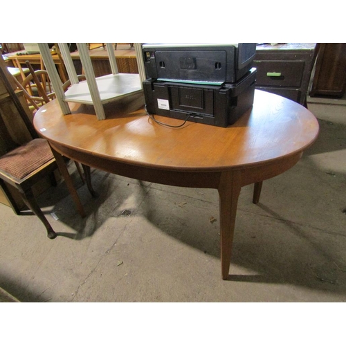 575 - TEAK EXTENDING DINING TABLE