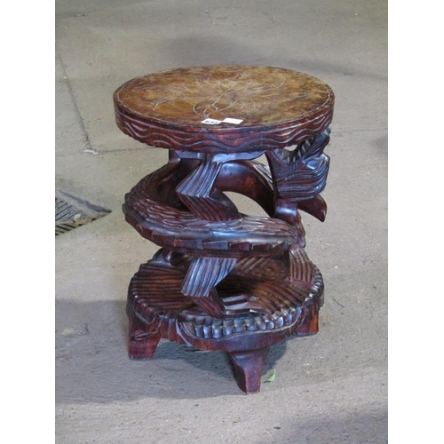 632 - CARVED OCCASIONAL TABLE