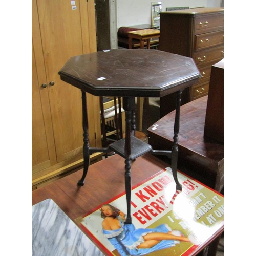 639 - VICTORIAN MAHOGANY OCTAGONAL OCCASIONAL TABLE