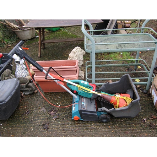 952 - BLACK N'DECKER ELECTRIC MOWER AND STRIMMERS ETC