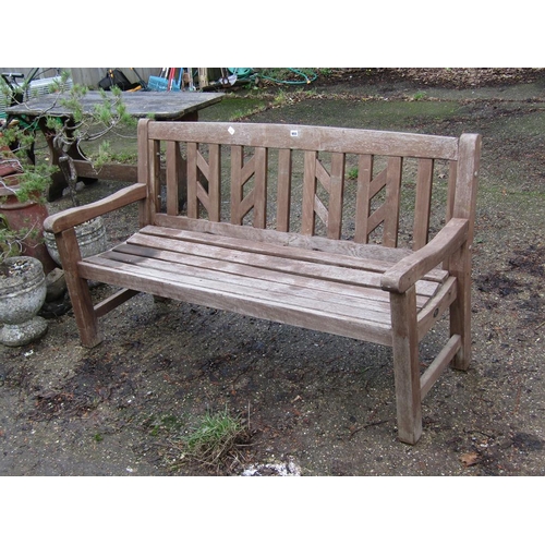 955 - WOODEN GARDEN BENCH