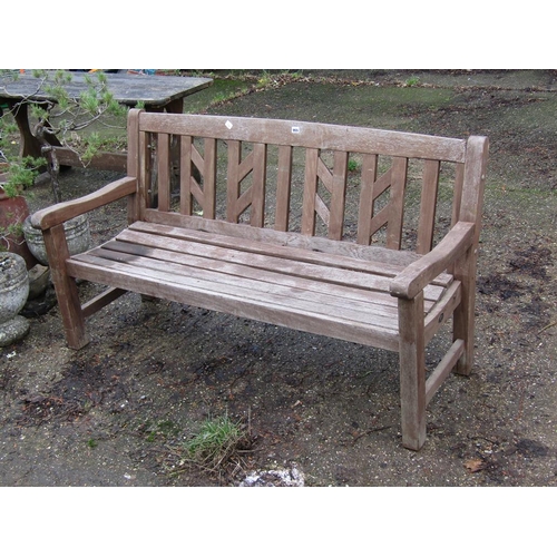 955 - WOODEN GARDEN BENCH