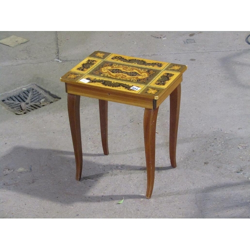 654 - MUSICAL NEEDLEWORK TABLE