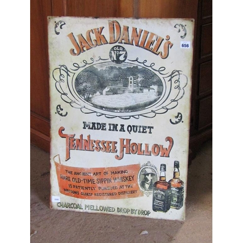 656 - REPRO JACK DANIEL'S TIN SIGN