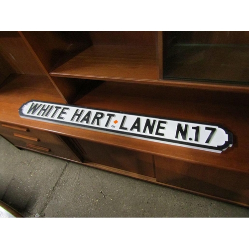 720 - REPLICA WOODEN WHITE HART LANE SIGN