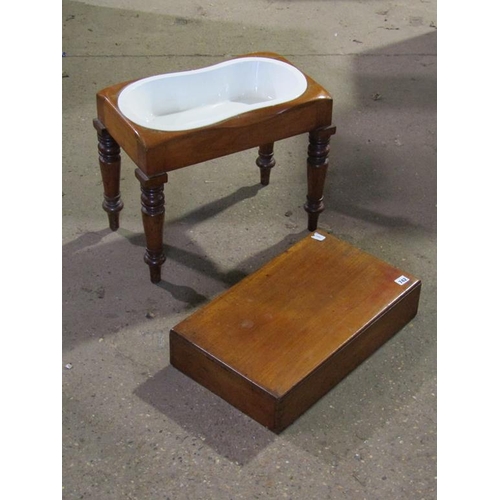 742 - VICTORIAN MAHOGANY BIDET