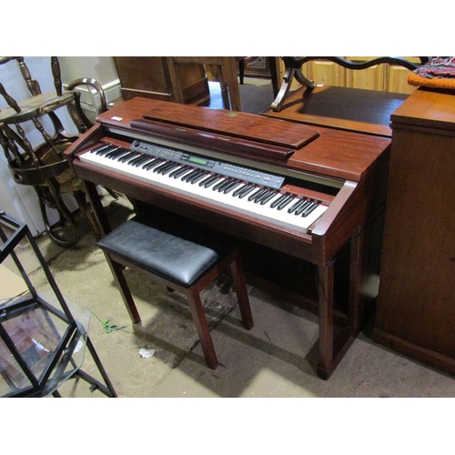 826 - YAMAHA CLAVINOVA ELECTRIC ORGAN AND STOOL