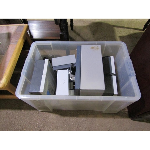 835 - TWO BOXES OF ELECTRICAL EQUIPMENT