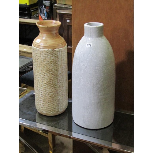 878 - TWO CERAMIC VASES