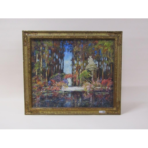 1208 - R.BONHAM-CARTER - TIVOLI, SIGNED, OIL ON CANVAS, FRAMED 63CM X 76CM