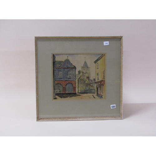 1223 - B SPACKMAN - THE MARKET HOUSE, SIGNED WATERCOLOUR, F/G, 31CM X 27CM