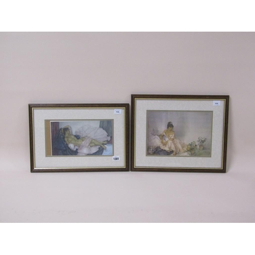 1301 - TWO RUSSEL FLINT PRINTS - LADIES, EACH APPROX 15CM X 28CM