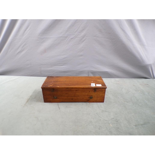 1364 - MAHOGANY MUSIC BOX PLAYING ON SIX AIRS, 41CM W