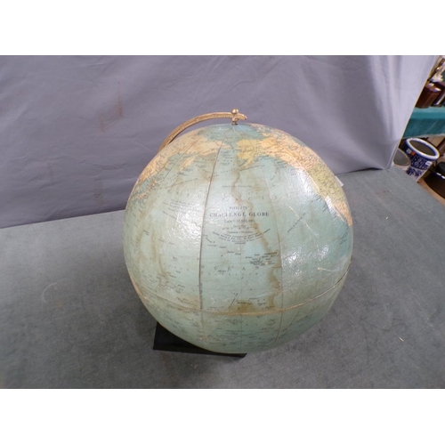 1366 - EARLY 20C PAPER GLOBE, 34 CM DIAM