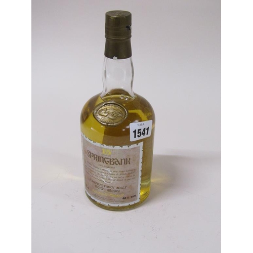 1541 - BOTTLE OF CAMPBELL TOWN MALT SCOTCH WHISKEY, 15 YEAR OLD