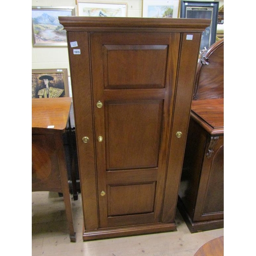 1915 - MAHOGANY GUN CABINET, 71CM W, 145CM H