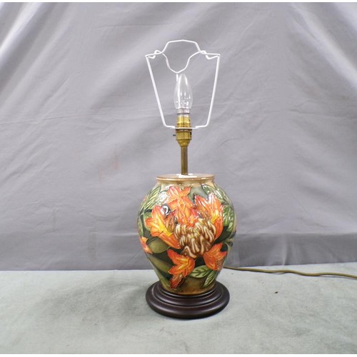 1791 - MOORCROFT FLORAL LAMP BASE