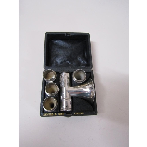 1524 - ARNOLD & SONS LONDON OTOSCOPE IN MILITARY CASE