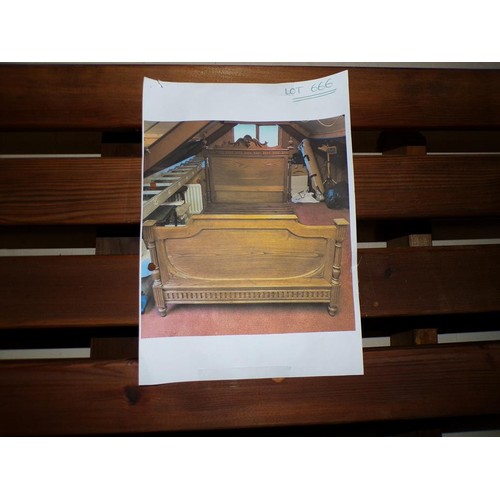 666 - FRENCH DOUBLE BED FRAME