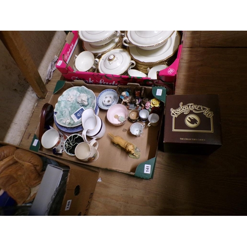 141 - BOX OF PORCELAIN AND CHINA