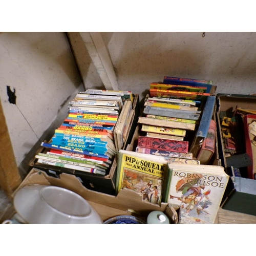 144 - QTY OF ANNUALS AND CHILDRENS BOOKS TO INCL DANDY