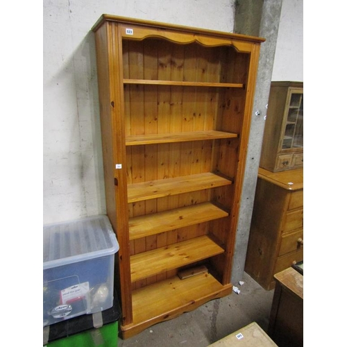 523 - MODERN PINE BOOKCASE