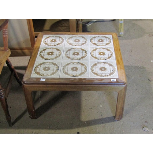 593 - TILE TOP TABLE