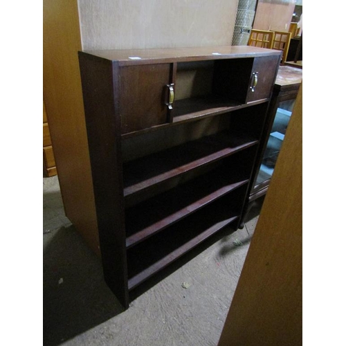 605 - MAHOGANY BOOKCASE