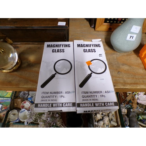 73 - MAGNIFING GLASSES